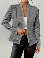 Elma | Cable Knit Texture Blazer