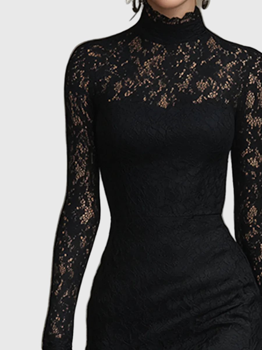 Taylynnne | Elegant Lace Fishtail Maxi Dress