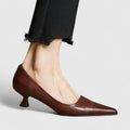 Selina | Pointed Toe Kitten Heels