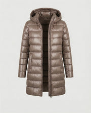 Elena | Women's Longline Hooded Puffer Jacket