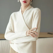 Wren | Wrap Front Knitted Top