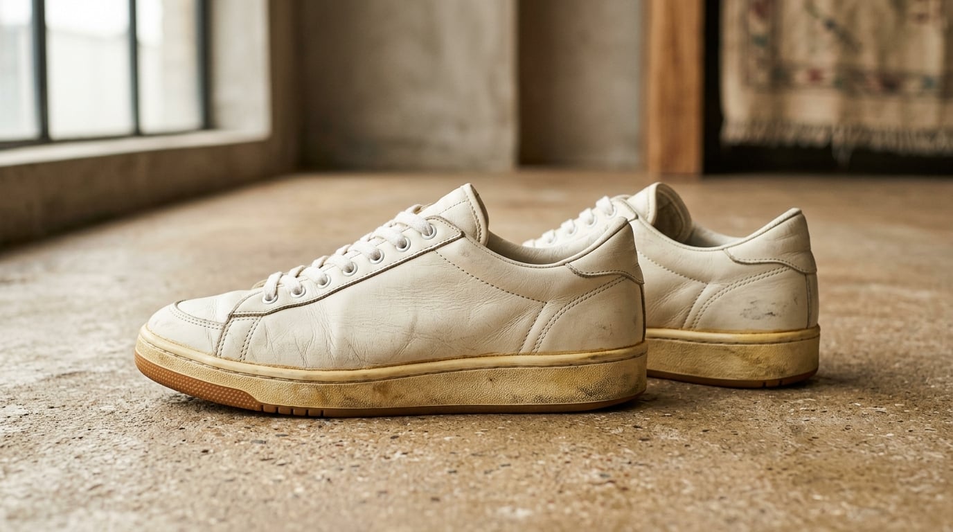 Court low de cuero crema