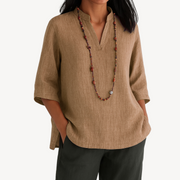 Elena | V-Neck Tunic Top