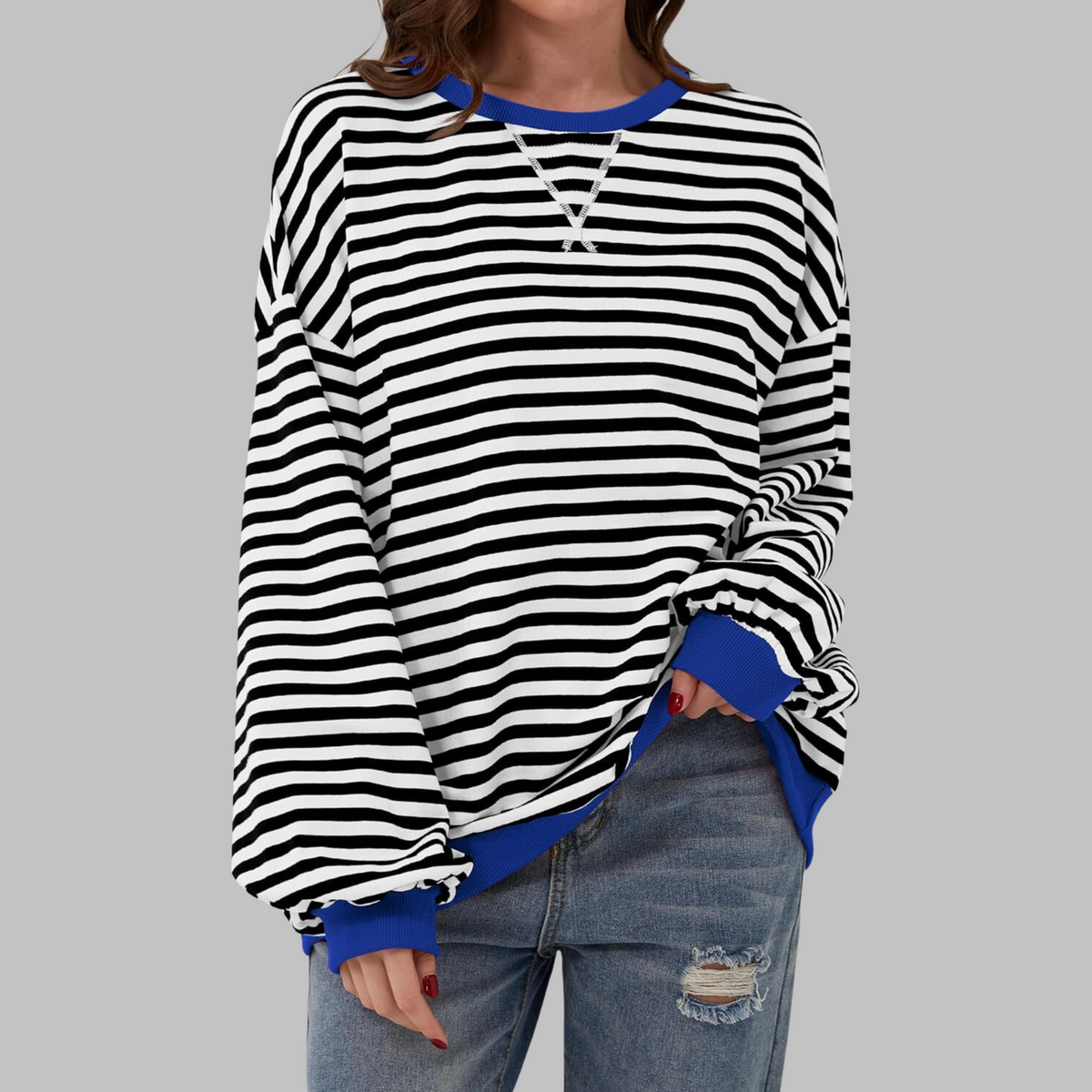 Lili | Women's Striped Sweatshirt