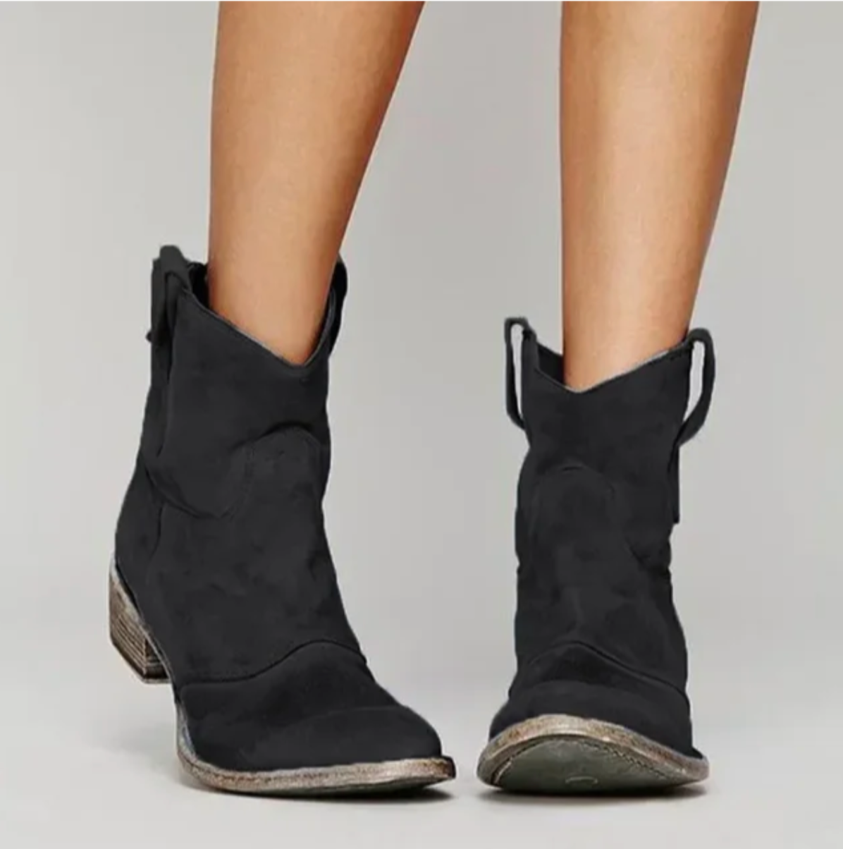 Willow | Women's Faux Suede Western Ankle Boots