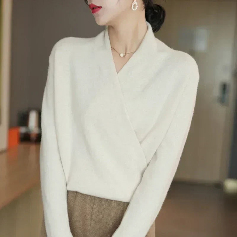 Wren | Wrap Front Knitted Top