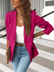 Philippa | Women's Notch Lapel Ruched Sleeve Blazer