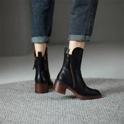 Isabel | Pointed Toe Ankle Boots with Side Zip