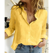Margaux | V-Neck Linen Shirt