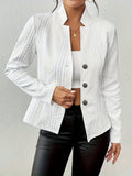 Elma | Cable Knit Texture Blazer