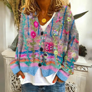 Zenita | Women's Floral Embroidered Knit Cardigan