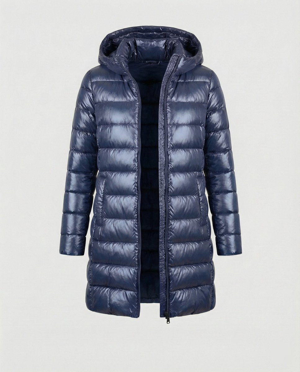 Elena | Women's Longline Hooded Puffer Jacket