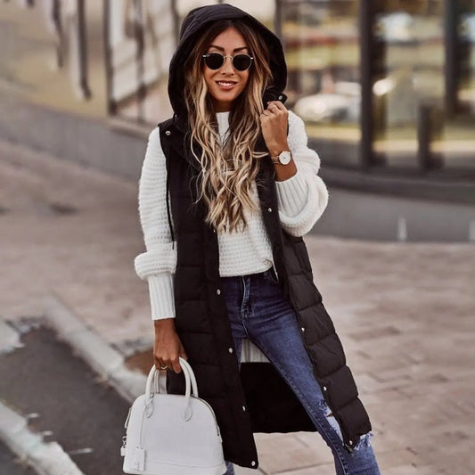 Isa | Long Puffer Gilet