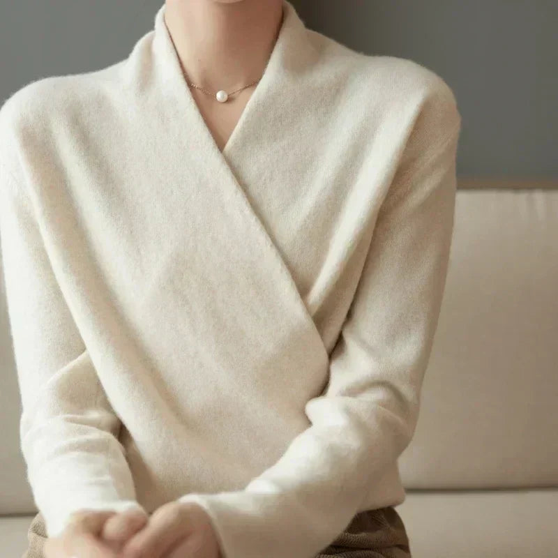 Wren | Wrap Front Knitted Top