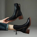 Isabel | Women's Pointed Toe Ankle Boots with Side Zip