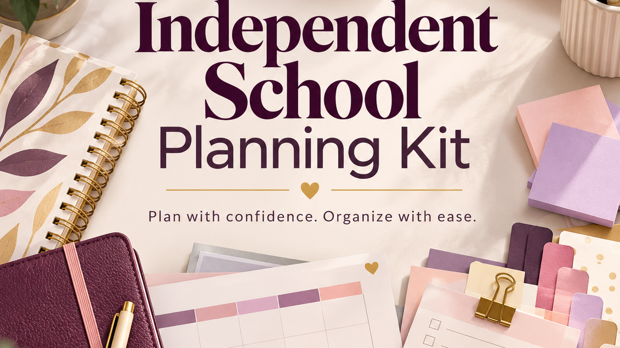 Independent School Planning Kit: Plan Every Test and Assignment
