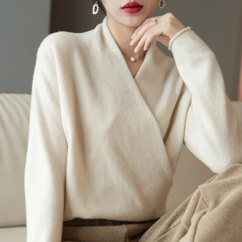 Wren | Wrap Front Knitted Top