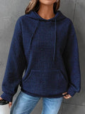 Nadia | Textured Waffle Knit Oversized Hoodie