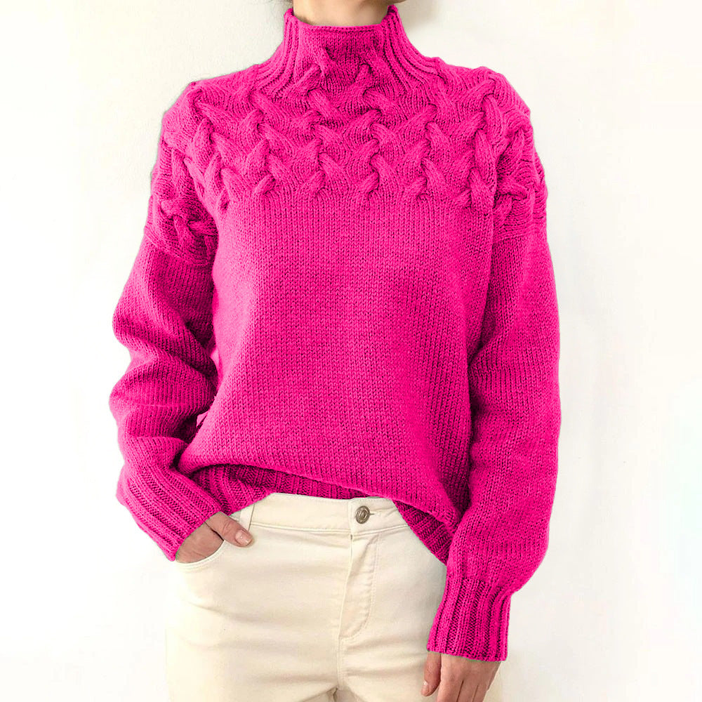 Jana | Women's Cable Knit Turtleneck Jumper