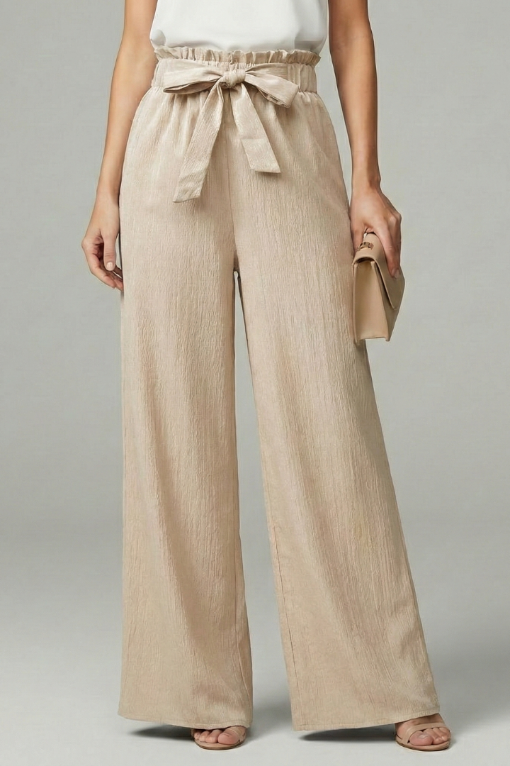 Ines | Paperbag Waist Wide Leg Trousers