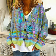 Zenita | Women's Floral Embroidered Knit Cardigan