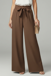 Ines | Paperbag Waist Wide Leg Trousers