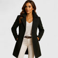 Selina | Women's Double-Breasted Longline Wool Coat