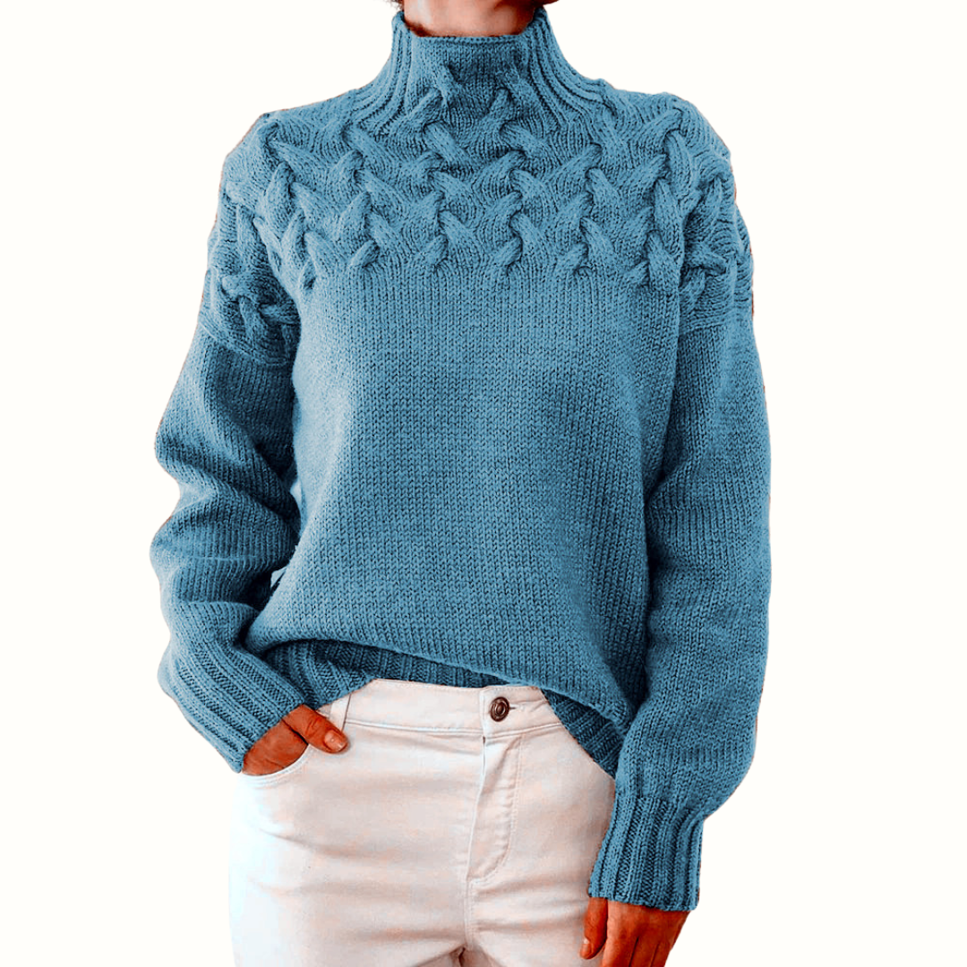 Jana | Women's Cable Knit Turtleneck Jumper
