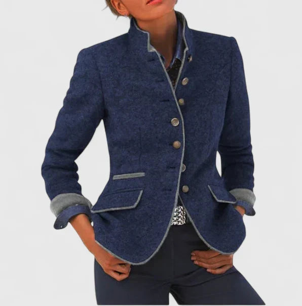 Isolde | Women's Stand Collar Blazer