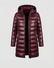 Elena | Women's Longline Hooded Puffer Jacket