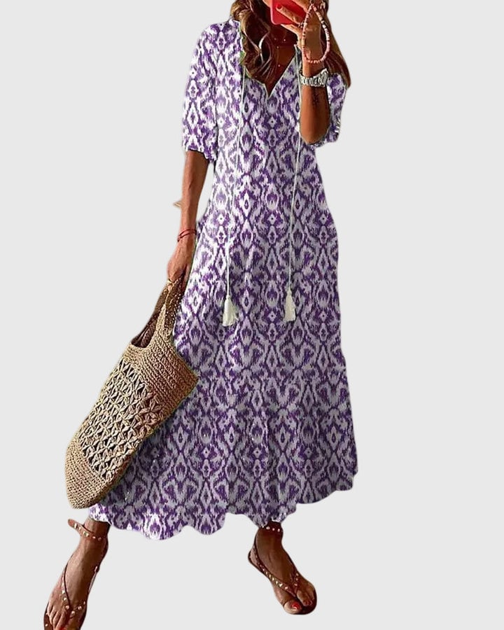 Sofia | Boho Vintage Summer Maxi Dress