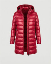 Elena | Women's Longline Hooded Puffer Jacket