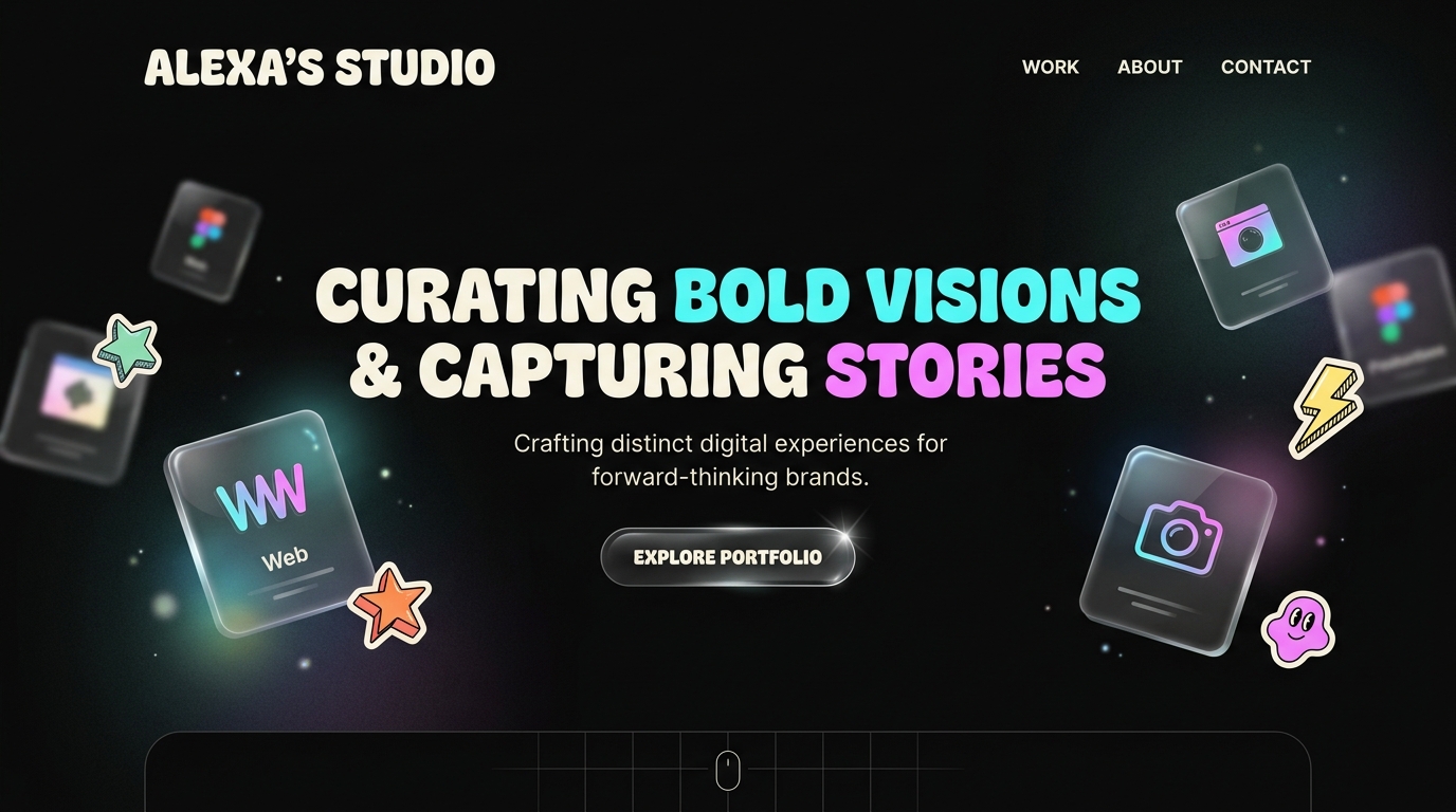 Candid® — Liquid Glass Portfolio Framer Template