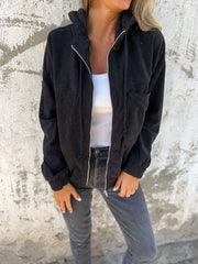 Elena | Women's Corduroy Hooded Jacket