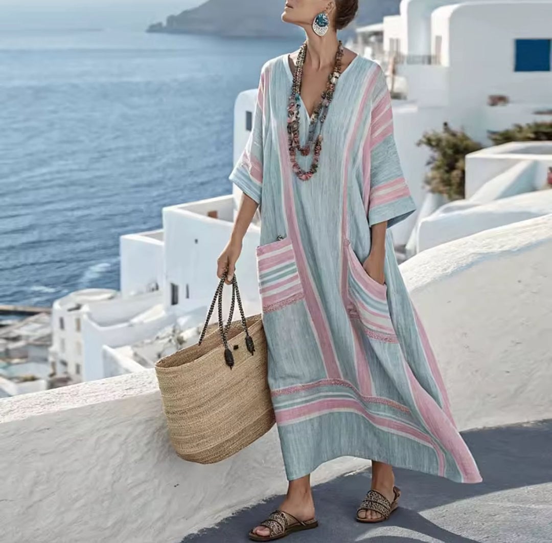 Elegant Kyra - Long Strand Dress for a Stylish Summer Look