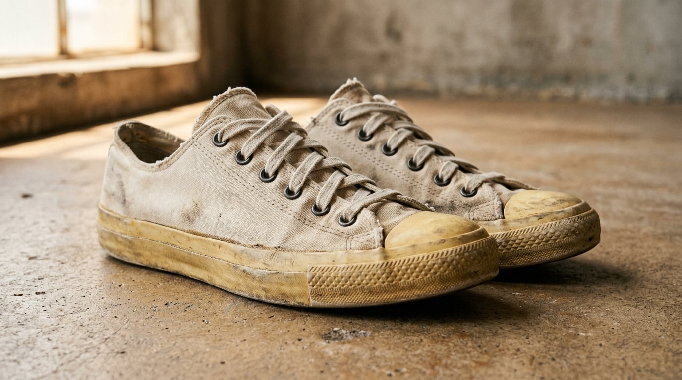 Low-top de lona vintage