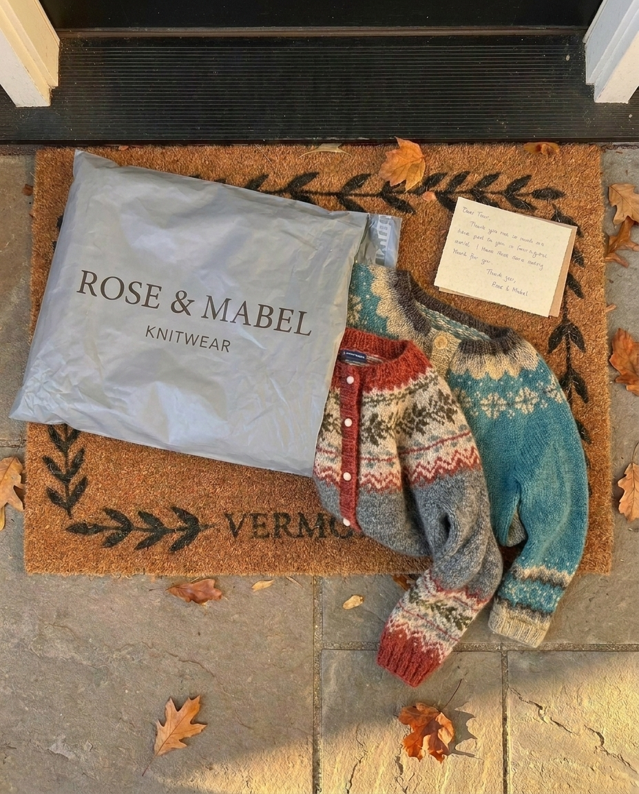 Knitwear lifestyle photograph