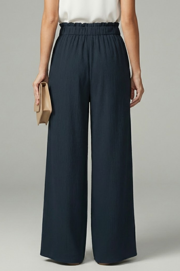 Ines | Paperbag Waist Wide Leg Trousers