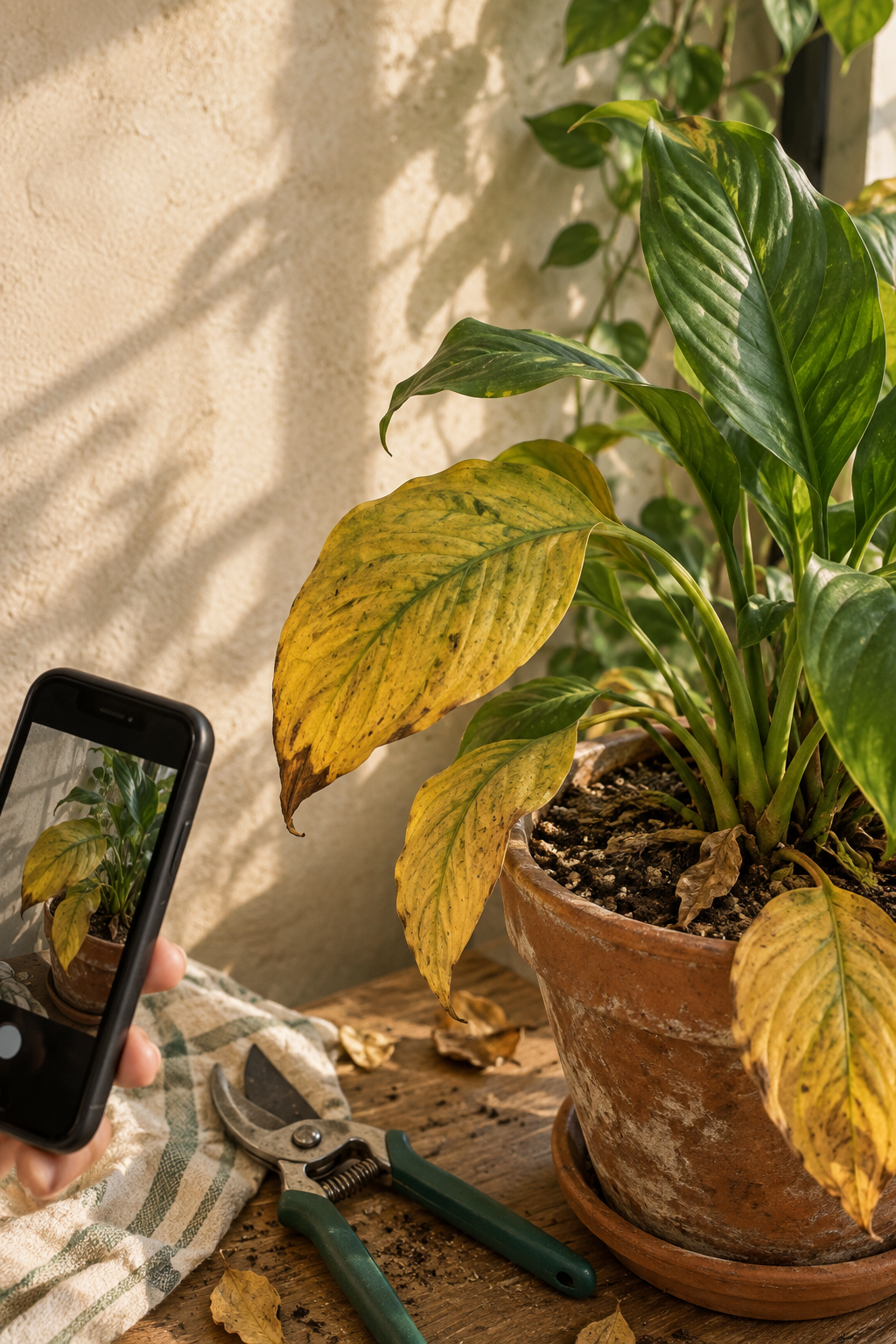 Yellow Leaf Detective Checklist for Houseplants