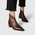 Lara | Women's Pointed Toe Zip-Up Ankle Boots