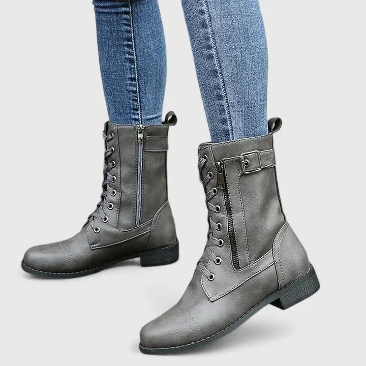 Philippa | Women's Lace Up Calf Boots
