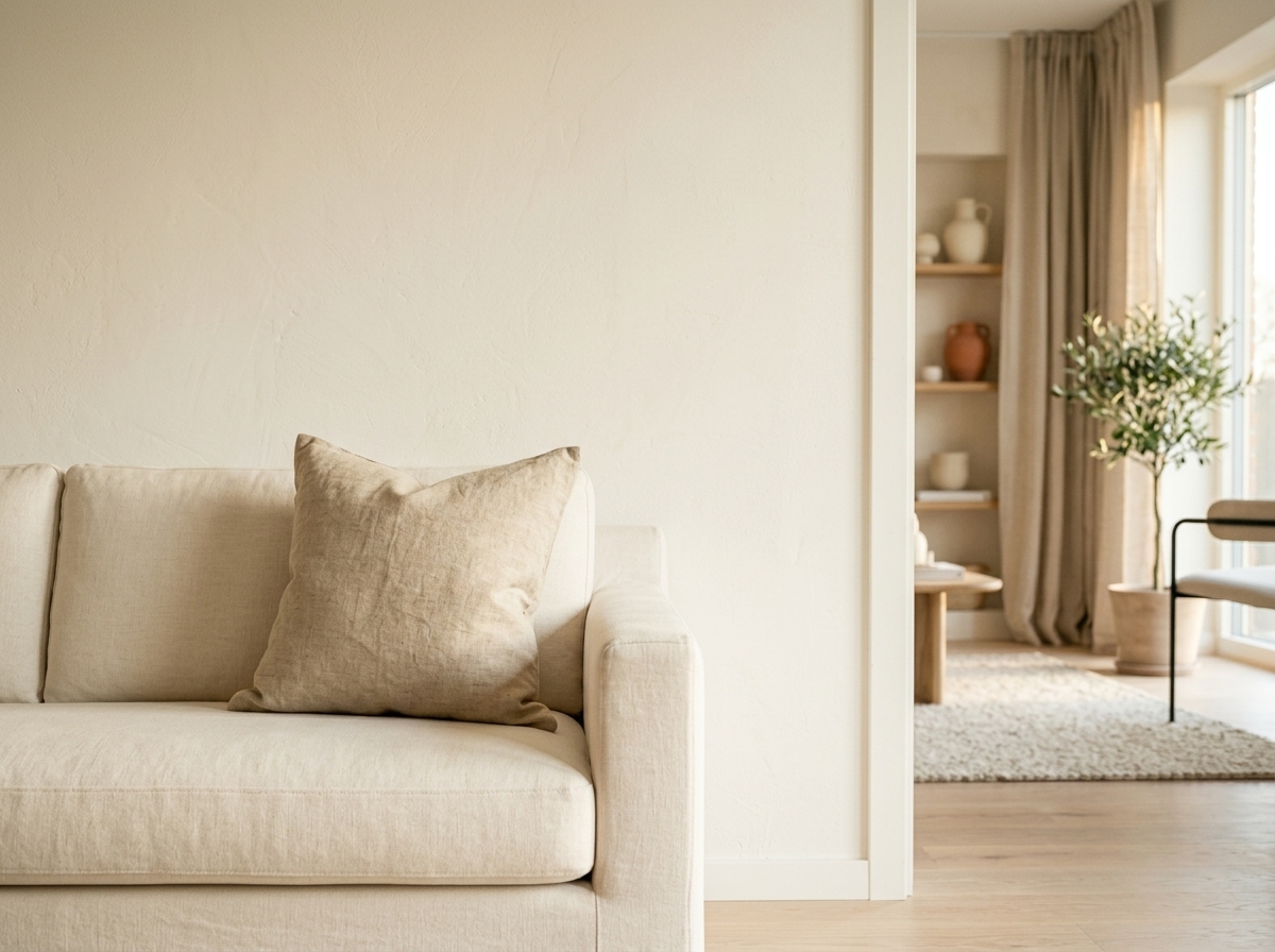 Washed Linen Throw Pillow