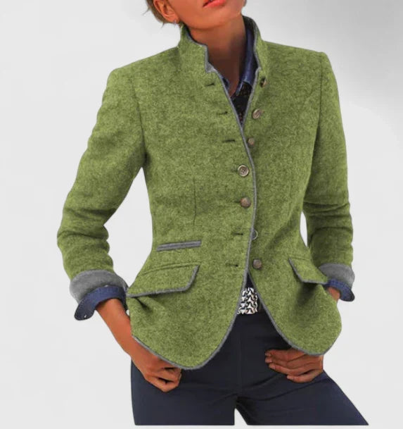 Isolde | Women's Stand Collar Blazer