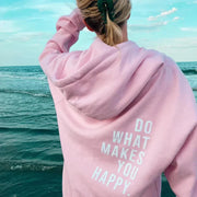 Bella | Print Slogan Oversized Hoodie