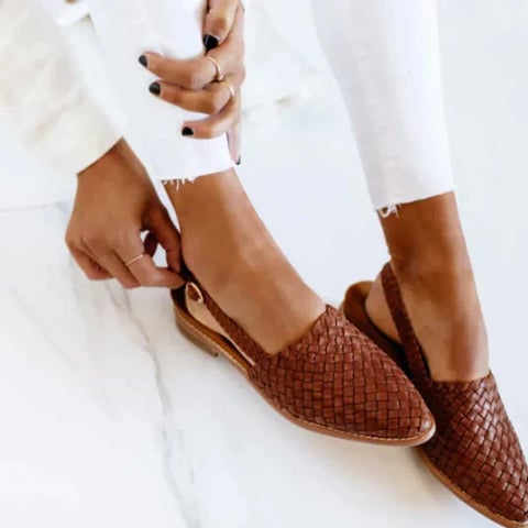 Lyn Artisan Crafted Flat Sandals
