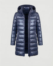 Elena | Women's Longline Hooded Puffer Jacket