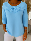 Fiorella | Bow Detail Long Sleeve Top
