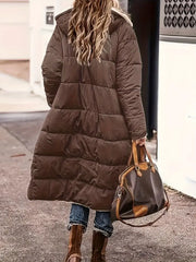 Hany | Women's Longline Fleece Puffer Coat