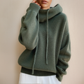Jane | Knitted Drawstring Hoodie