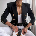 Veronique | Gold Button Blazer